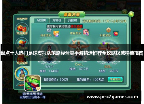 盘点十大热门足球虚拟队策略经营类手游精选推荐全攻略权威榜单指南